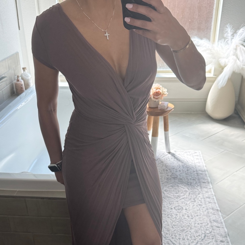 Elegant Brown Dress